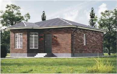 Проект дома 75 м² под ключ — Единый Контур